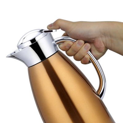 1.5L double wall vacuum insulated stainless steel water Coffee jug thermos Coffee Tea Pot Hot