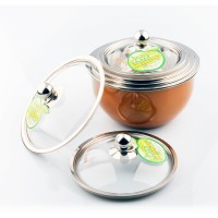 stainless steel double wall vacuum soup pot food warmer pot milk warmer pot to keep food warm