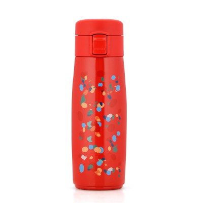 350ML Creative Bounce Cover Thermos Mug Travel Cup double-wall stainless steel vacuum thermos Lock Water Cup