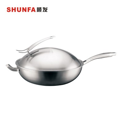 Cookware sets Stainless Steel Frying Pan Skillet Saute Griddle Pan Cooking hot pan with Lid