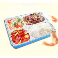 Rectangle high quality stainless steel food carrier box four- Compartment Lunch Box Tiffin Carrier